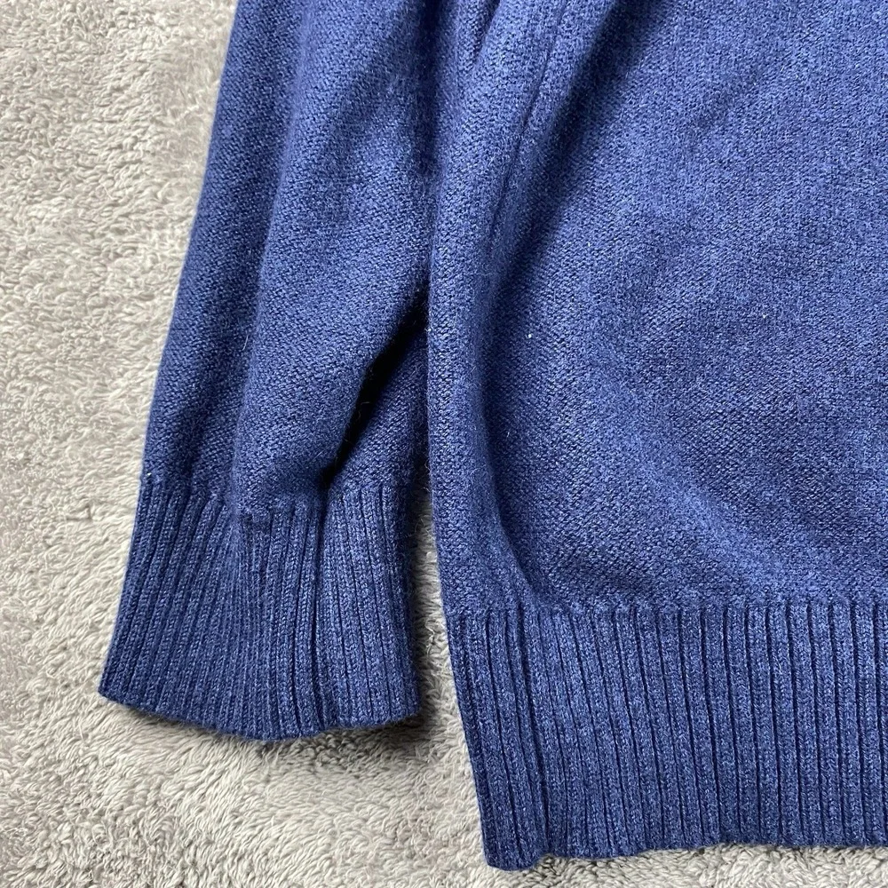 Banana Republic Luxury Blend Sweater Mens XL‎ Blue V-Neck Long Sleeve